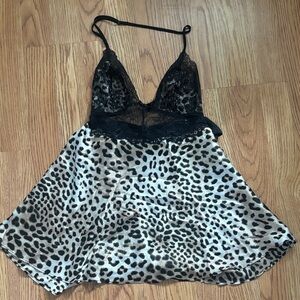 2013 Victoria’s secret leopard print lingerie top M